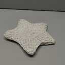 Syhood 10 Inch Crochet Star Christmas Tree Topper Boho Christmas Ornament Glitter Star Farmhouse Holiday Xmas Decor for Xmas Trees Ornament Party Decoration