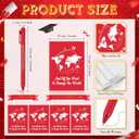 AmazingSpark 72 Pcs Class of 2026 Graduation Gift Set 13.5 oz Graduation Plastic Cups Bulk with Lids Straws Inspirational Notebooks Motivational Pens Gift for Congrats Grad Party Favors Supplies
