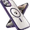 SUCGLES for iPhone 13 Pro Case with MagSafe [Ultra Strong Magnetic] [12FT Military Drop Protection] [Shockproof Bumper] Slim Thin Mag Safe Phone Cover 6.1" for Apple 13pro (Deep Purple)