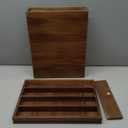 Acacia Wood Coffee Pod Drawer Compatible with Nespresso Vertuo, Pods Holder, Pod Organizer Tray, Storage, Stand, Container, Capsule Holder for Coffee Bar Countertop, 40 Big or 60 Small Pods Capacity