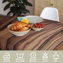 Wood Grain Decorative Rectangle Table Cloth Brown Vintage Walnut Wood Grain Rustic Rectangle Polyester Table Cloths Kitchen Table Cover for Dining BBQ Picnic Coffee Table 52" x 70" 4-6 Seats