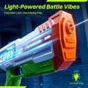 ZIFFY Electric Water Gun with LED,Automatic High-Power Squirt Guns for Adults Kids,Long Range, Auto Water Blaster, Summer Outdoor Swimming Pool, Backyard, Beach Water Game Fighting Play Pool Toys
