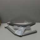 Ladder Stabilizer,Heavy Duty Aluminum Extended Ladder Accessory for Roof Gutter Guard Cleaning Tools,Ladder Stand-Off Wing Span/Wall Ladder Hooks with Non-Slip Rubber Bottom pad.(Patent) (Silver Gray-Aluminum)