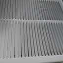 EZ-FLO 14 x 14 Inch (Duct Opening) Return Air Vent Cover for Wall or Ceiling, Solid Steel Return Air Grille, HVAC Vent Cover, White, 61640, 15.8"L x 14"W