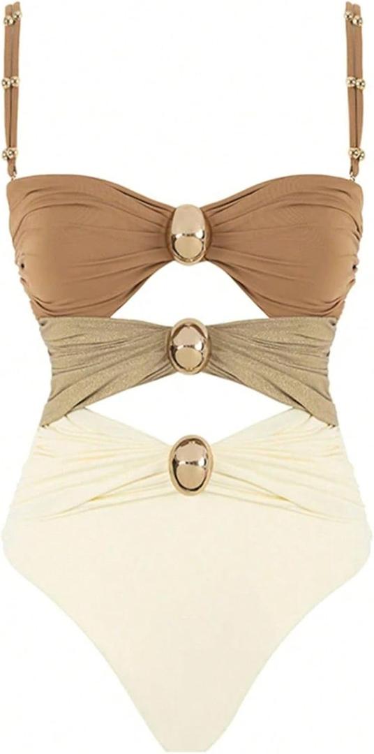 Narecte Modest One Piece Swimsuit Women 2025 Womens Swimsuits Bathing Suit for Women Womens Bathing Suits Tummy Control (8-10, Brown) Narecte Modest One Piece Swimsuit Women 2025 Womens Swimsuits Bathing Suit for Women Womens Bathing Suits Tummy Control (8-10, Brown)