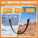 HOXWELL Rubber Bungee Cords with Hooks, 100% EPDM Bungee Cord with 150% Max Stretch, 15", 21", 31" (20 Pack) Heavy Duty Bungee Straps for Securing Tarps, Canvases, Cargo, Motorcycle, Weatherproof