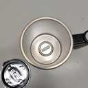 Self Stirring Coffee Mug 14oz - Rechargeable Magnetic Stirring Cup with Lid, Stainless Steel Auto Mixing Mug for Coffee, Tea & Hot Cocoa - Valentine's Day Gifts for Couples (Black&Pink 2-Pack)