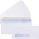 Amazon Basics #10 Security-Tinted Self-Seal Business Envelopes with Left Window, Peel & Seal Closure - 500-Pack, White