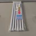 6PCS Small Tension Curtain Rod 16 to 28 Inch,White Short Curtain Rods No Drilling,Loaded Expandable Spring Curtain Rods for Windows Kitchen,Closet,Cupboard,Door,Bookshelf