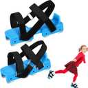 Toddler Ice Skates, Kids Ice Skates, Adjustable Ice Skates for Kids, Upgrade Double Blade Ice Skates for Toddlers, Suitable for Toddler Beginner Skating Training (Blue)