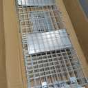 VEVOR Live Animal Cage Trap, 31" x 10" x 12" Humane Cat Trap Galvanized Iron, Folding Animal Trap with Handle for Rabbits, Stray Cats, Squirrels, Raccoons, Groundhogs and Opossums