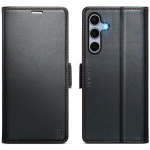 for Samsung Galaxy S25 Plus Case Wallet with RFID Blocking Card Holder, PU Leather Kickstand Protective Flip Phone Cover Fit for Galaxy S25 Plus 6.7", Black