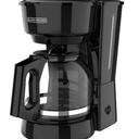 BLACK+DECKER 12Cup Coffee Maker with Easy On/Off Switch, Easy Pour, NonDrip Carafe with Removable Filter Basket, Vortex Technology, Black