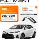 ALMULOO Front Left Fender Liner Panel Compatible with 2017-2019 Toyota Corolla, with Insulation Foam Replace for 5387602660 Driver Side Inner Wheel Liner Splash Shields Guard