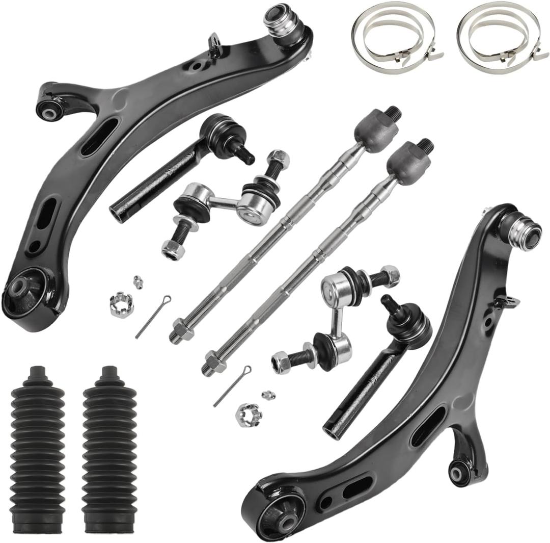 Front Lower Control Arm w/Ball Joint Fit for Subaru Legacy 2010 2011 2012 2013 2014-12 PCS Suspension Kit K623343 K623344 K750422 K9513 EV800049 ES3712
