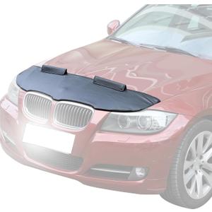 Car Bonnet Hood Protector Bra Compatible with BMW 3 Series E90 E91 E92 E93 323 325i 328i 330i 335i 335d Leather 1PCS,Black Engine Cover Anti Scratch Mask Exterior Accessories (Black)
