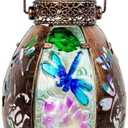 VEWOGARDEN Dragonfly Solar Lanterns Outdoor Waterproof Hanging Solar Lantern Decorative Outdoor LED Lantern Lights for Patio Yard Table Garden Decor