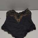 FeelinGirl Womens Body Suits Shapewear Tummy Control Backless Thong Body Shaper V Neck Compression Lace Bodysuit Tops (X-Large, Black)