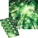 VIHOSE 6 Pcs 2 x 2 ft Light Covers for Ceiling, Magnetic Light Cover with 8 Magnets Filters for School Classroom Home Office (Forest)