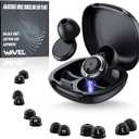 WAVEL Adjustable Ear Plugs for Sleeping Noise Cancelling - 3 Modes Noise Reduction EarPlugs (17-35dB) for Snoring, Travel & Concerts | 7 Pairs Silicone Tips (XS/S/M/L) | Magnetic Carry Case | Black