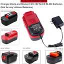 9.6V-18V Charger Replace for Black and Decker 18V Battery Charger 90556254-01 NiCad & NiMh Battery HPB12 FS12B HPB14 FSB14 HPB18 HPB18-OPE FSB18 HPB96 FSB96