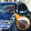 Funny Animals Dog Head Windshield Sunshade Car Sun Shade Foldable Front Window Covers Blocks UV Rays Visor Protector Accordion for Truck SUV Accessories