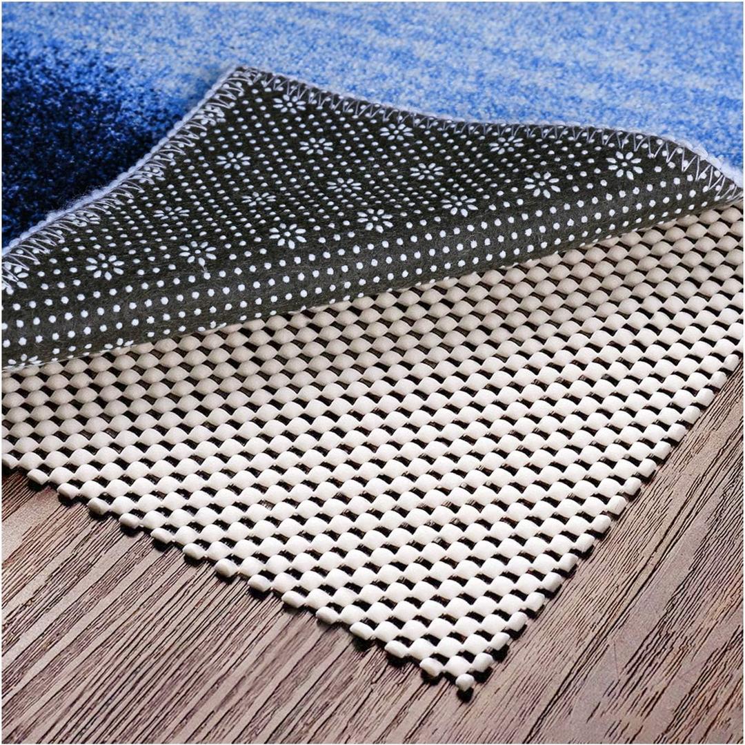 Non Slip Area Rug Pad Gripper - 5x8 Ft Strong Grip Carpet pad for Area Rugs and Hardwood Floors, Provides Protection and Cushion