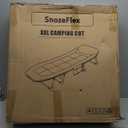 Camping Cot with Mattress, No Assembly Required Heavy Duty Folding Camping Cot for Adults, 550 Lbs Capacity Adjustable Portable Sleeping Bed for Indoor, Outdoor & Patio Use (L''80)