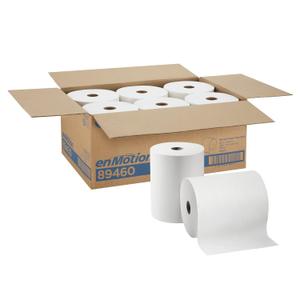 Georgia-Pacific enMotion 10" Paper Towel Roll by GP PRO (Georgia-Pacific), White, 89460, 800 Feet Per Roll, 6 Rolls Per Case