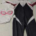 Spider Cosplay Bodysuit for Women, 3D Style Halloween White Costume for Adult (X-Small)