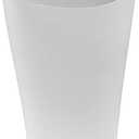 Rubbermaid Spa Works Compact Contemporary Style 9 Quart Indoor Open Vanity Home Trash Container White