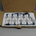 SUNSGNE Bubble Christmas Lights - 8.8Ft Vintage Christmas Lights with 10 Silver Glitter Bubble (1 Spare) for Holiday Christmas Lighting - Green Wire