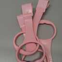 4pcs Pull up Rings Standing Walker Crib Tool Ring Playpen Crib Hook Help Stand Up Walking Training Tool for Newborn Pink Supplies