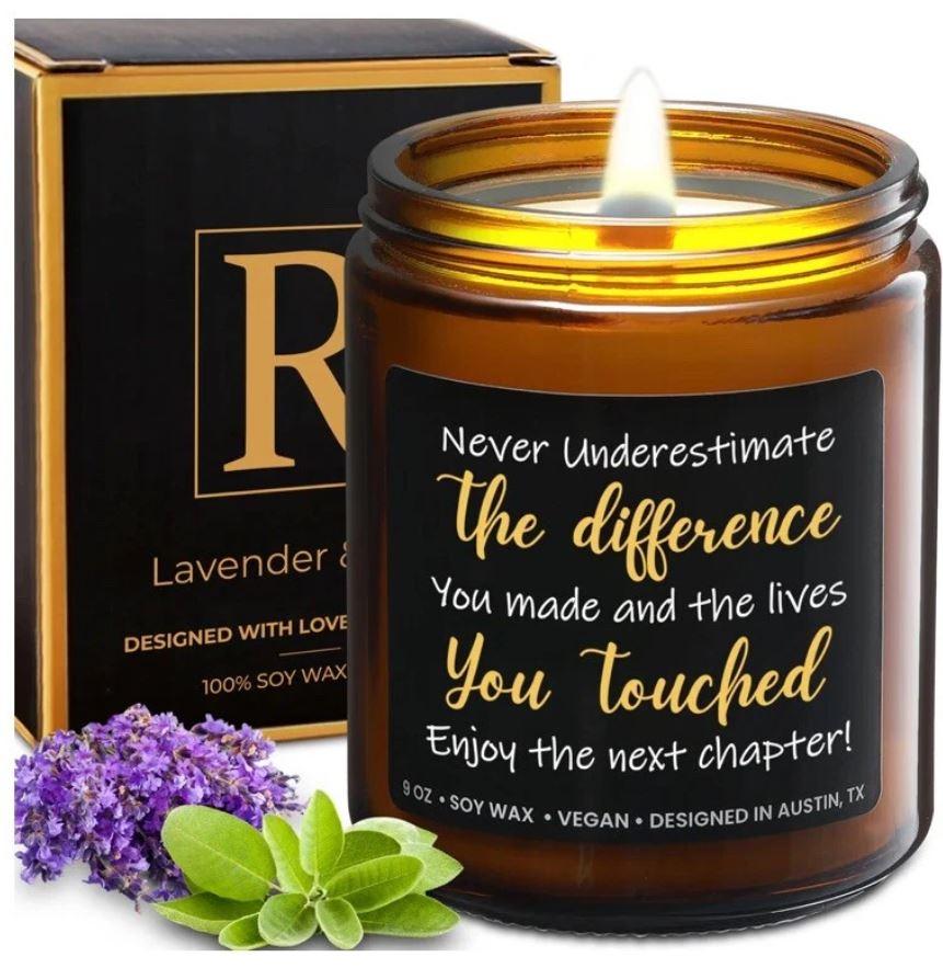1 Pack R Candle Lavender And Sage 100% Soy Wax 9oz
