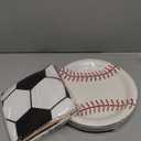 Sports Birthday Party Decorations 80Pcs Sports Party Plates and Napkins Baseball Football Soccer Basketball Rugby Disposable Paper Plates Napkins for Boy Birthday Party Decoration Supplies Favors