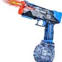 Electric Water Gun with LED Flash & USB-C Charging, Designed for Epic Aquatic Fun, Automatic Squirt Guns 25-30 FT Range, Realistic Water Pistol for Summer Outdoor Backyard Water Theme Party Toys