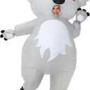 Arokibui Inflatable Costume Adult Funny Blow up Halloween Costume Fancy Dress Cosplay Party Christmas Halloween Suit