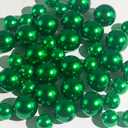 10150 Pieces Black Beads No Hole Bead for Vases, DIY Vase Filler Kit Highlight Beads Bead Vase Filler for Centerpieces, Wedding, Birthday, Anniversary, Christmas Centerpiece, Green