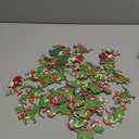 BBTO 40 Pcs Christmas Dinosaur Ornaments Christmas Tree Topper Ornaments Wood Decorative Hanging Dinosaur Wooden Decors for Tree Xmas Party Holiday Decoration