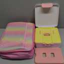 Fimibuke Kids Bento Snack Lunch Box with 4 Compartment, Insulated Lunch Bag, Stainless Steel Vacuum Thermo Food Jar, Ice Pack, Utensils Set, Birthday Gifts for Age 3-12 Back to School Toddler Girl Boy (A1.Rainbow)