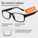 Gaoye 1.0 Professional Reading Glasses for Men for All Day - Computer Readers with Blue Light Protection - Value Pack