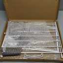 TJ.MOREE Chip Rack Display Stand, Chip Bag Holder for Party Display 3-Row 60 Clips Countertop Snack Hanger, Snack Retail Display Rack (White)