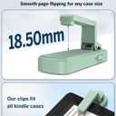 [Case-Friendly] Remote Control Page Turner Ring for Kindle Paperwhite Oasis Scribe Kobo eReaders, Camera Camcorder Remote Controls, Page Turner Clicker for iPhone ipad Tablets with Storage Bag Green