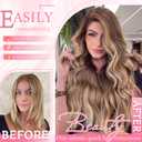 Clip in Hair Extensions Real Human Hair, Seamless Balayage Human hair Clip ins Extensions for Women Invisible Straight 8Pcs Double Weft Chocolate Brown Highlight Honey Blonde 16inch 90g