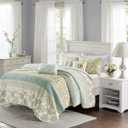 Madison Park Full Queen 6 piece Quilt Set 1 Quilt, 2 Shams, 3 Decorative Pillows