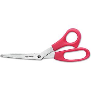Westcott All Purpose Bent Scissor 8" Red (10703), Single