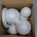 47PCS Solar System Model Foam Ball Kit Includes 10 Sizes Polystyrene Spheres Balls, Bamboo Sticks, Blank Toothpick Flags, Brushes, Paint Tray Palette for School Science Projects