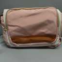 LOVEVOOK Laptop Backpack for Women with Pouch Pocket for Large Capacity Cup,18 Inch Teacher Nurse College Work Backpack Purse,Waterproof Laptop Bag Computer Back Pack for Travel, Beige-Pink-Brown