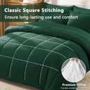 CozyLux Queen Comforter Set Emerald Green - 7 Pieces Bed in a Bag Queen, All Season Soft Bedding Sets, Oeko-Tex Certified Bed Set with Down Alternative Comforter, Sheets, Pillowcases & Pillow Shams