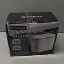 ELPHECO Kitchen Compost Bin with Lid 1.8 Gallon Hanging Trash Can with Lid, 7 Liter Wall-Mounted Garbage Can for Kitchen Cabinet Door, Small Under Sink Trash Can for Cupboard, Bathroom, Office